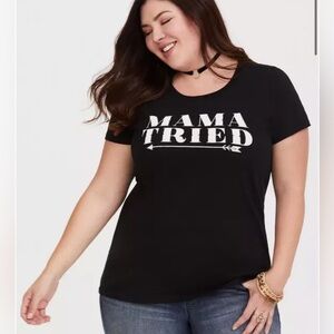 Black Graphic Tee - Mama Tried